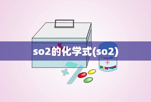 so2的化学式(so2)