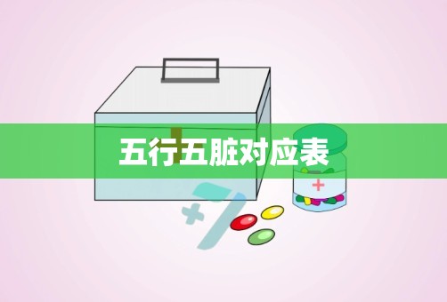 五行五脏对应表