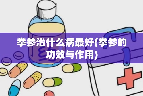 拳参治什么病最好(拳参的功效与作用)