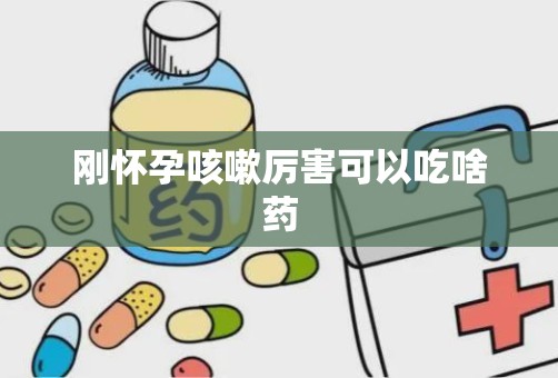 刚怀孕咳嗽厉害可以吃啥药