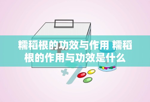 糯稻根的功效与作用 糯稻根的作用与功效是什么