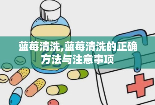 蓝莓清洗,蓝莓清洗的正确方法与注意事项